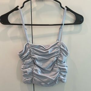 Light blue Hollister crop top